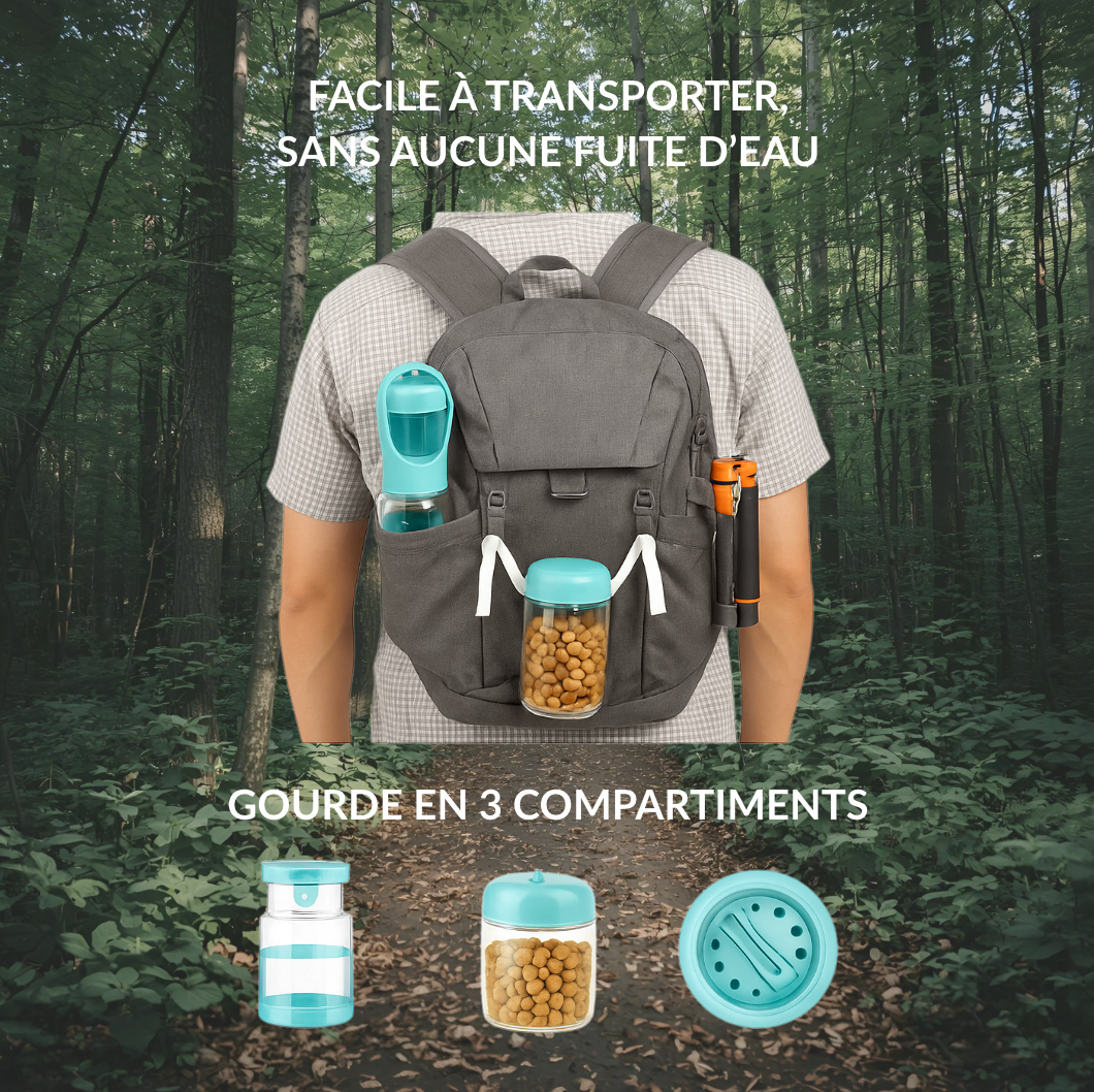 Gourde pour chien WithPup 2-en-1